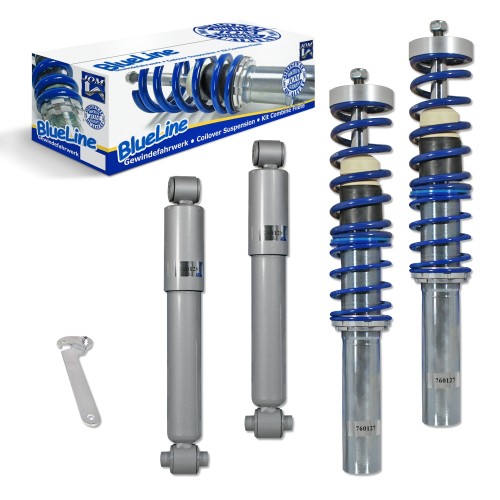 BlueLine Coilover Kit suitable for Peugeot 206 year 08.1998-2009, incl. station wagon year 2002-2007
