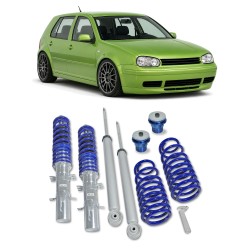 Kit Combiné Fileté BlueLine approprié pour VW Golf 4 (1J1) 1997-2003, Variant (1J5) 1999-2006 et Bora (1J2) 1998-2005