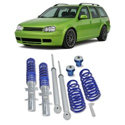 Kit Combiné Fileté BlueLine approprié pour VW Golf 4 (1J1) 1997-2003, Variant (1J5) 1999-2006 et Bora (1J2) 1998-2005