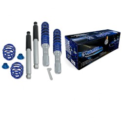 BlueLine Coilover Kit suitable for Opel Corsa A year 10.82-3.93, Corsa B year 03.93-10.01 und Tigra year 11.94-04