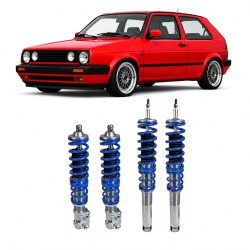 BlueLine Coilover Kit suitable for VW Golf 2  year 08.1983-11.1991 (19E), except vehicles with four-wheel drive