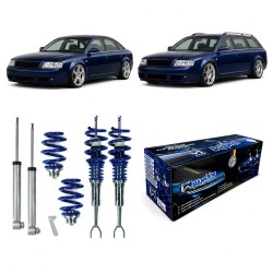 BlueLine Coilover Kit suitable for Audi A6 (4B), incl. Avant year 04.1997-2004, except vehicles with four-wheel drive