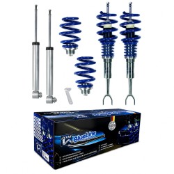 BlueLine Coilover Kit suitable for Audi A6 (4B), incl. Avant year 04.1997-2004, except vehicles with four-wheel drive