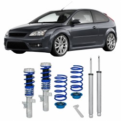 BlueLine Coilover Kit suitable for Ford Focus 2 1.6 Ti, 1.8,  2.0, 1.6TDCi, 1.8TDCi, 2.0TDCi and ST 2.5 year 10.2004-2010, except Cabrio- und Turnier-models