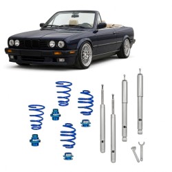 BlueLine Coilover Kit suitable for  3er Cabrio (E30) 316, 316i, 318i, 320i, 323i, 325i and 324D / TD year 05.1986-05.1993
