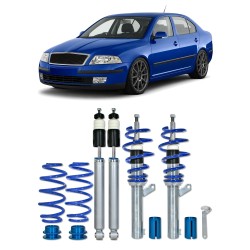 BlueLine Coilover Kit suitable for Skoda Octavia (1Z) incl. station wagon 1.4, 1.6, 1.8T, 2.0, 2.0T / DSG, 1.9TDi