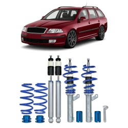 BlueLine Coilover Kit suitable for Skoda Octavia (1Z) incl. station wagon, RS- und VRS-models 1.9TDi / DSG, 2.0TDi / DSG