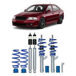 BlueLine Coilover Kit suitable for Skoda Octavia (1Z) incl. station wagon, RS- und VRS-models 1.9TDi / DSG, 2.0TDi / DSG