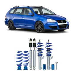 Kit Combiné Fileté Blueline approprié pour VW Golf 5 Plus (1KP) 2004-2014 & Golf 5 Variant (1K5) 2007–2009 1.4, 1.4 FSI, 1.4 TSI, 1.6, 1.6 FSI, 2.0 FSI, 2.0 SDI, 1.9 TDI