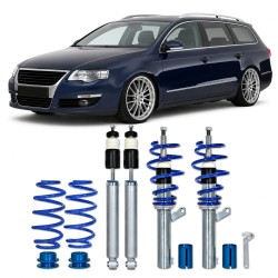 BlueLine Coilover Kit suitable for VW Passat 3C incl. Variant-models 1.6, 2.0, 2.0T / DSG, 1.9TDi