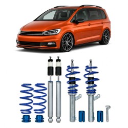 BlueLine Coilover Kit suitable for VW Touran 1T 1.6, 2.0, 2.0T / DSG, 1.9TDi