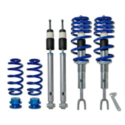 BlueLine Coilover Kit suitable for Audi A4 B6 and B7 (8e) 1.6, 1.8T, 2.0, 2.0 FSI, 2.4, 3.0, 1.9TDI, 2.5TDI, except vehicles with height control, four-wheel drive or Sport-equipment