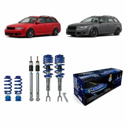 Kit Combiné Fileté Blueline approprié pour Audi A4 B6 Berline (8E2) 2000-2004 Quattro, B7 Berline (8EC) 2004-2007 Quattro