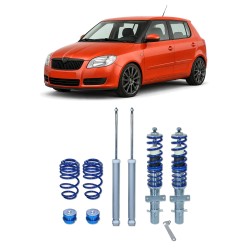 Blueline Coilover Kit suitable for Skoda Fabia 5J incl. station wagon  1.2 TSI / TDI 1.4, 1.4 TDI, 1.6, 1.6 TDI, 1.9TDI, 2.0TDI year 2007 - 2014