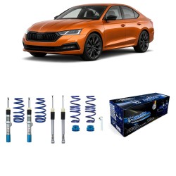 BlueLine Gewindefahrwerk passend für  Skoda Octavia IV (NX) 1.0 TSI/ 1.5 TSI/ 2.0 TDI, 2020-, (Achslast VA 1035 kg) nur passend bei HA Verbundlenker (Torsion), Gewinde/ Feder