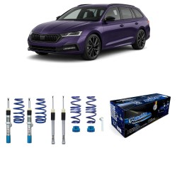 Kit Combiné Fileté BlueLine approprié pour Skoda Octavia IV Berline 2019+ 8 (à barre de torsion)