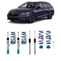 Kit Combiné Fileté BlueLine approprié pour Skoda Octavia IV Berline 2019+ 8 (à barre de torsion)
